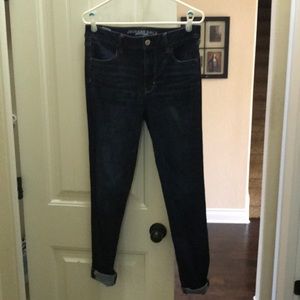 American Eagle Dark High Waisted Jeggings